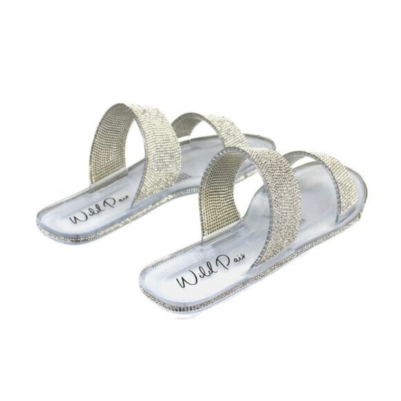 Juba Womens Embellished Pool Side Jelly Sandals - Picture 6 of 8